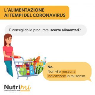 L'alimentazione ai tempi del coronavirus