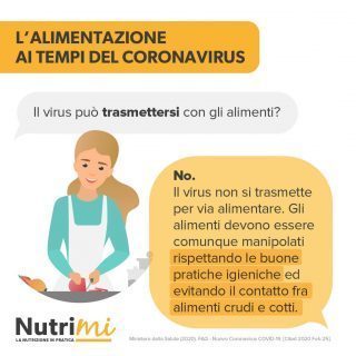 L'alimentazione ai tempi del coronavirus