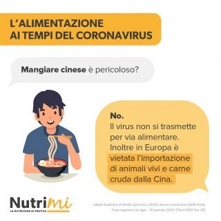 L'alimentazione ai tempi del coronavirus