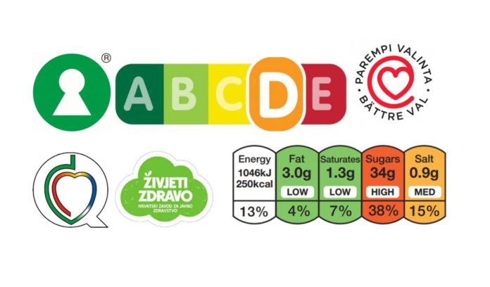 etichette nutriscore keyhole a semaforo