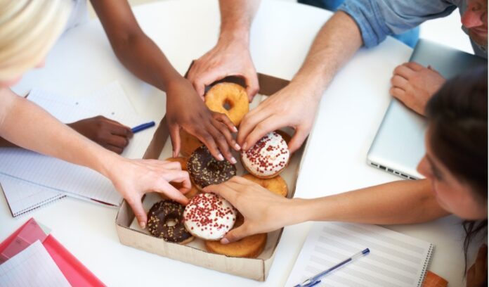 vassoio di donuts