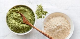 matcha e maca in polvere