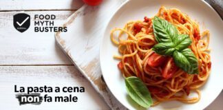 La pasta a cena NON fa male