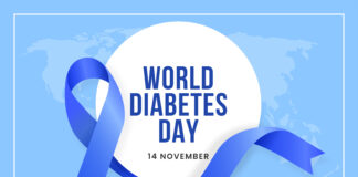 Giornata Mondiale del Diabete: la prevenzione parte da noi Fiocco azzurro, colore della giornata mondiale del diabete